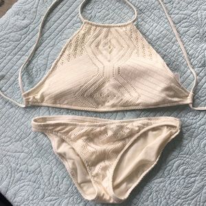 White bikini Ralph Lauren crochet